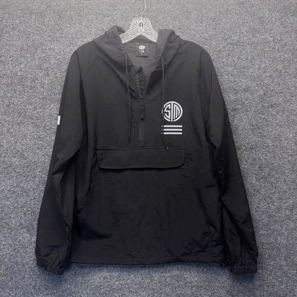 TSM Windbreaker Anorak Jacket Mens Small Black Esports Gaming Streetwear Tech